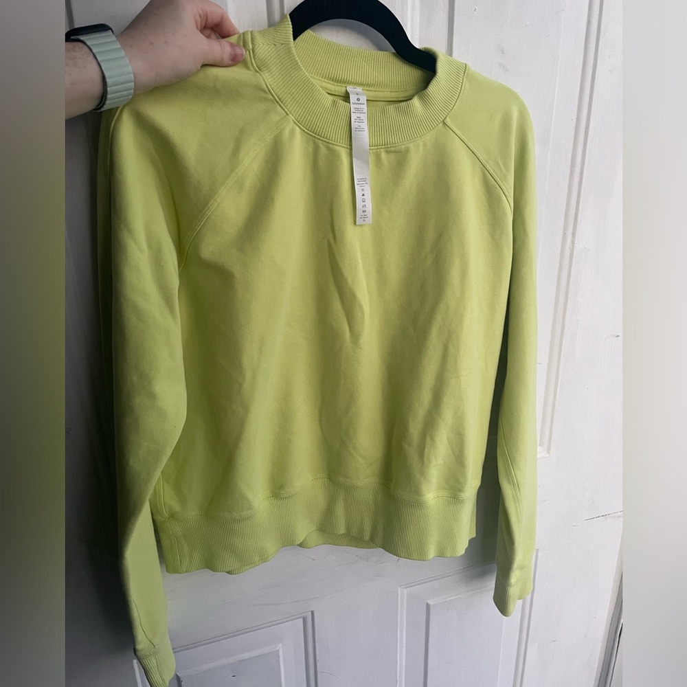 Lululemon Lime Green Crewneck Sweatshirt